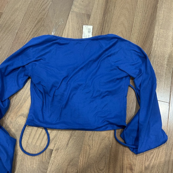 Dark Blue Crop Top Size S - Picture 2 of 5